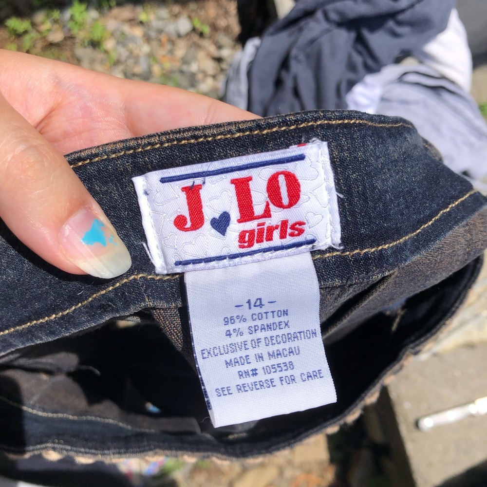 Super Rare Vintage JLo Y2k Denim Skirt - Picture 3 of 3